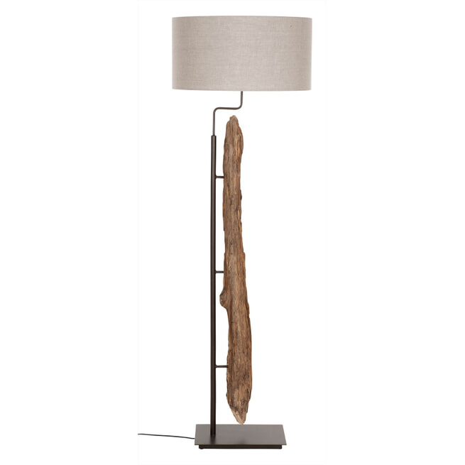MUST Living Vloerlamp 'Contemporary' Teakhout, 180cm