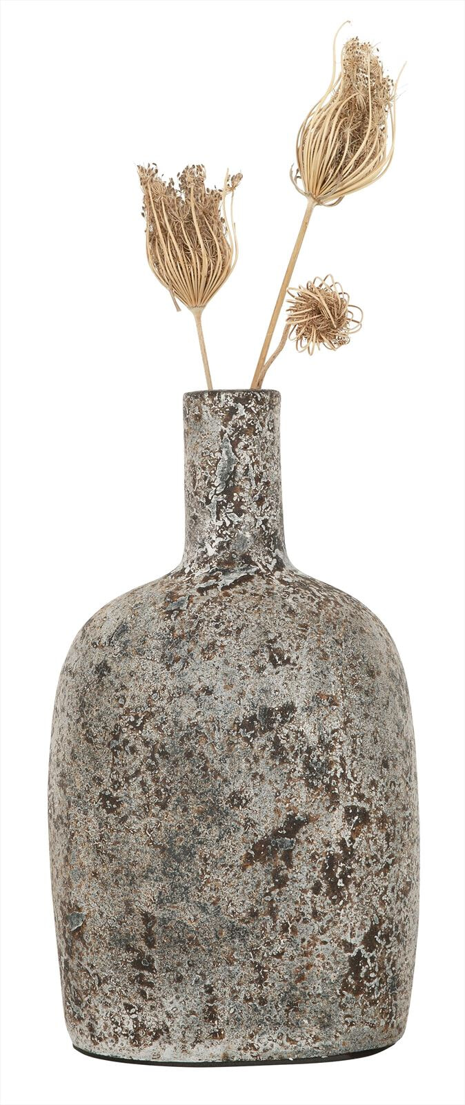 MUST Living Vaas 'Lou' Terracotta, 31cm, kleur Grijs