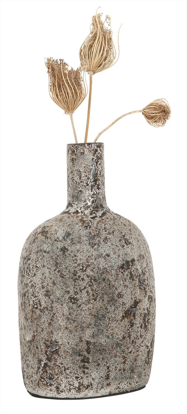 MUST Living Vaas 'Lou' Terracotta, 31cm, kleur Grijs