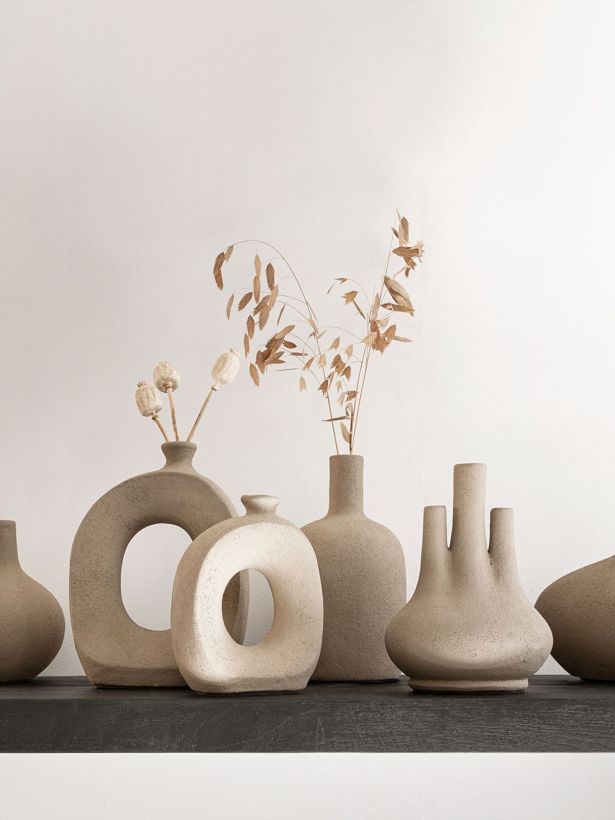MUST Living Vaas 'Okko' Terracotta, 29cm, kleur Naturel