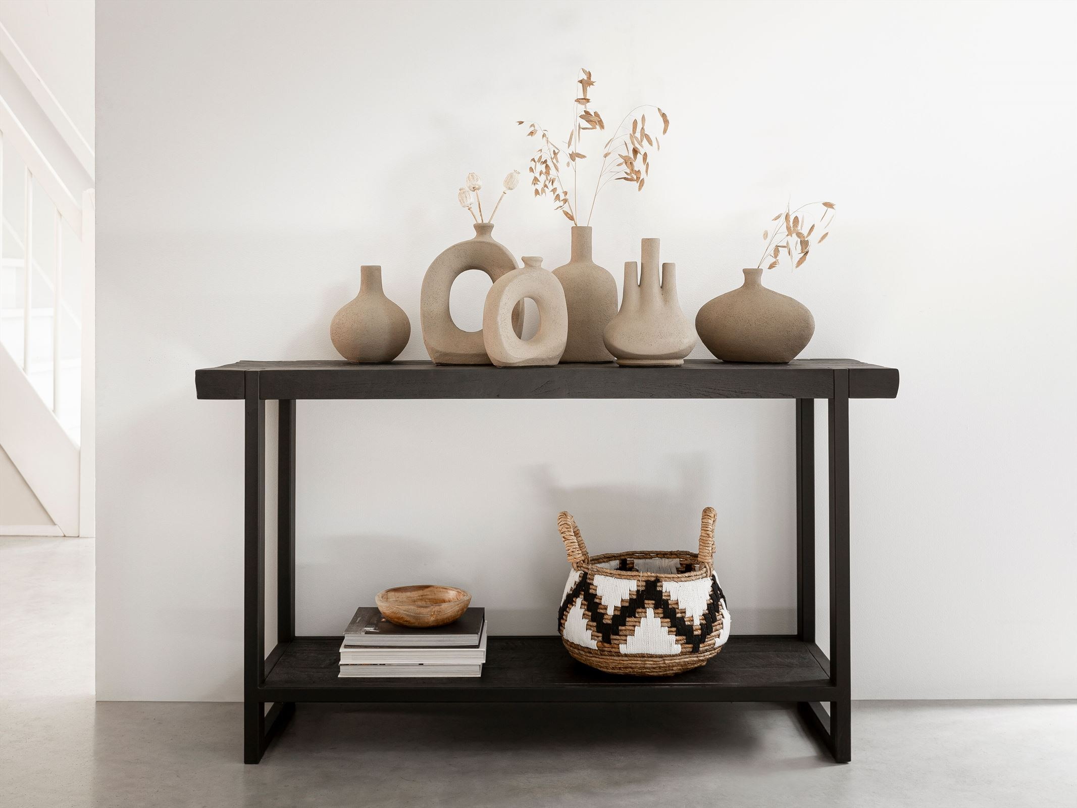 MUST Living Vaas 'Okko' Terracotta, 29cm, kleur Naturel