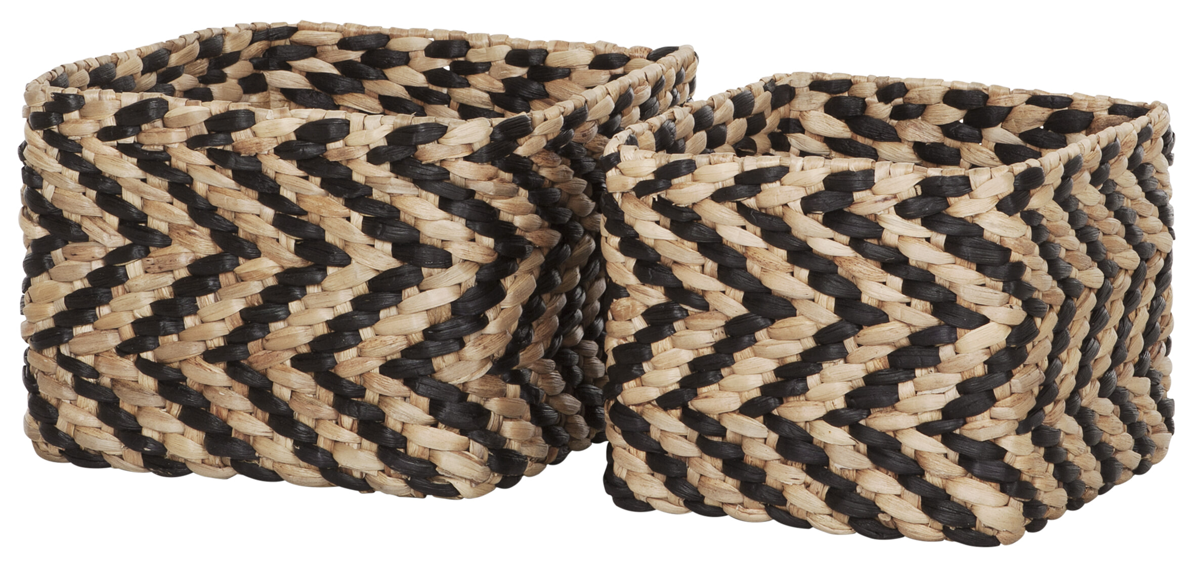 MUST Living Mand 'Basket' Vierkant, Set van 2 stuks