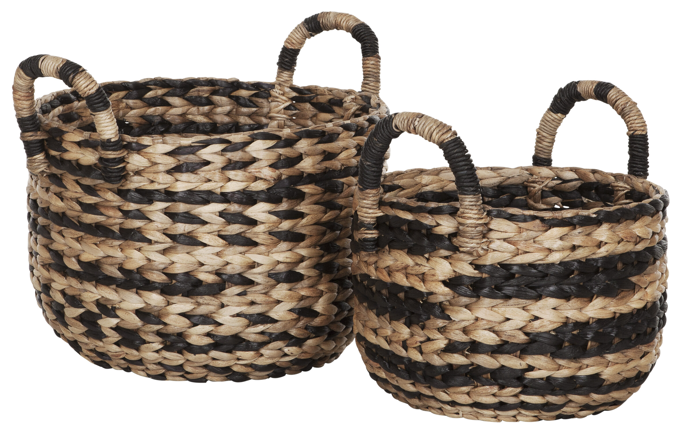 MUST Living Mand 'Basket' Rond, Set van 2 stuks