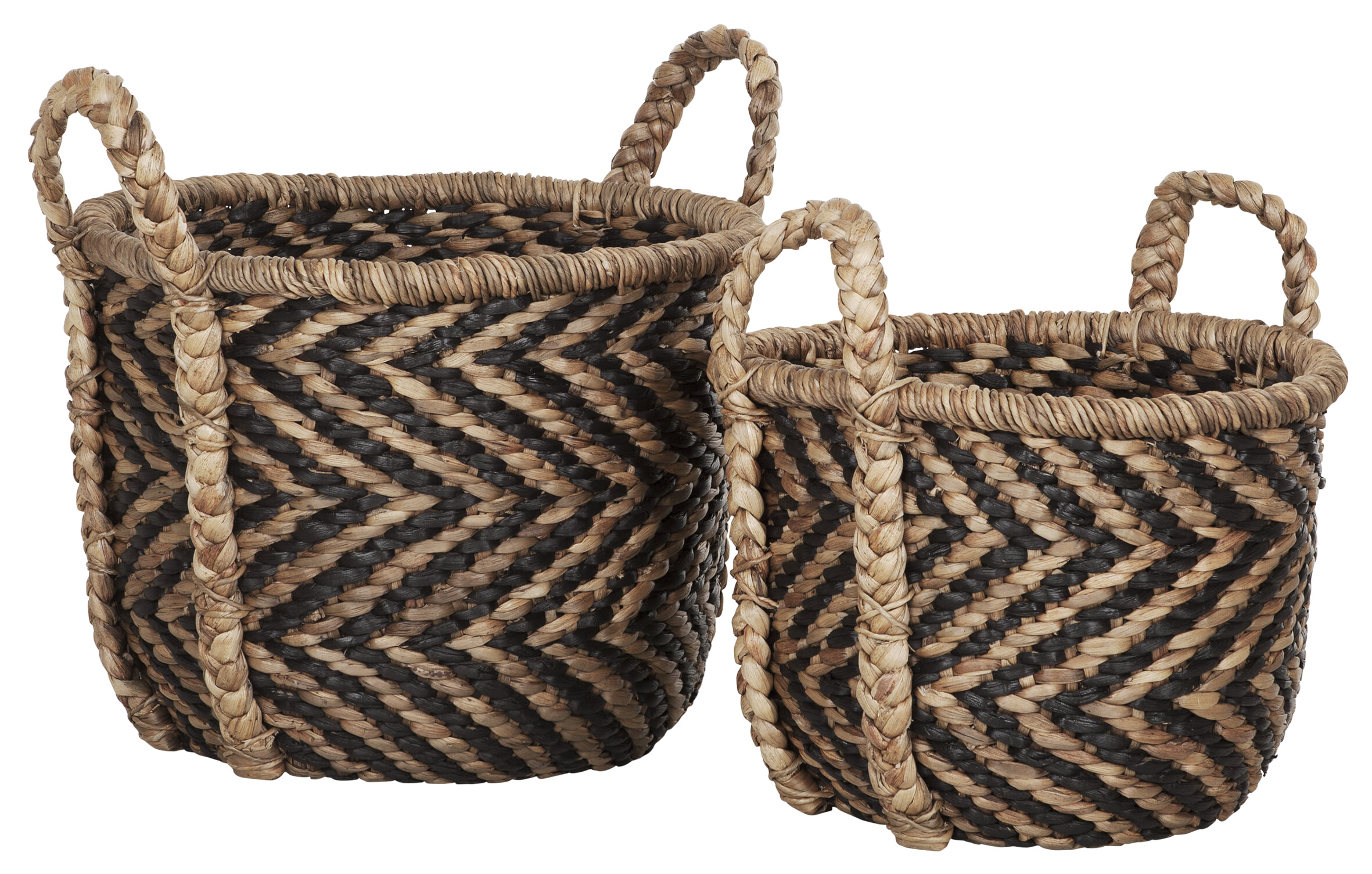 MUST Living Mand 'Basket' Rond XL, Set van 2 stuks