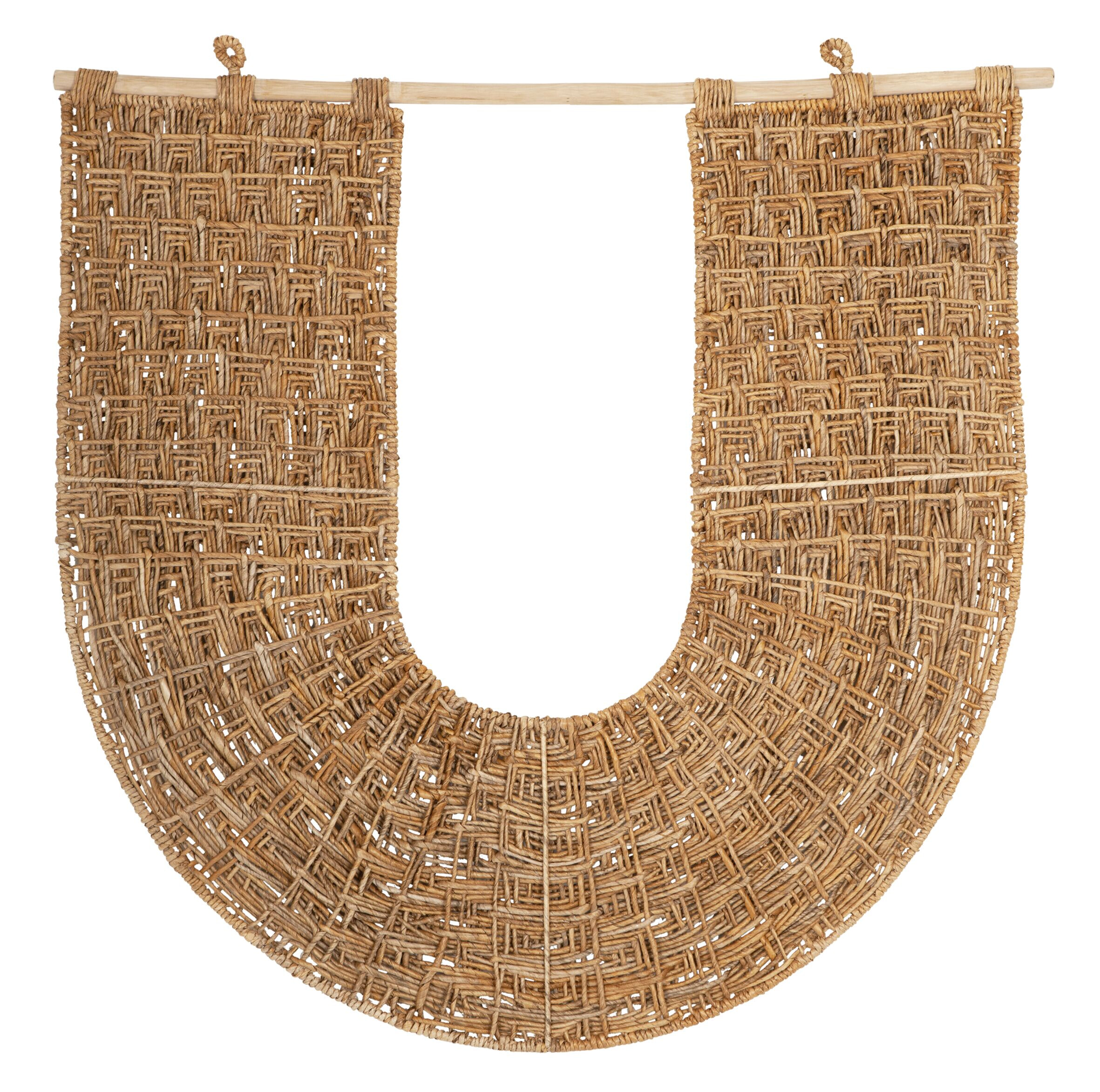 MUST Living Wanddecoratie 'Ufo' Abaca, 104 x 106cm