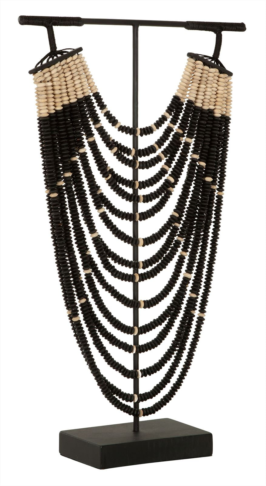 MUST Living Ornament 'Magic Black' Houten kralen, 51cm hoog