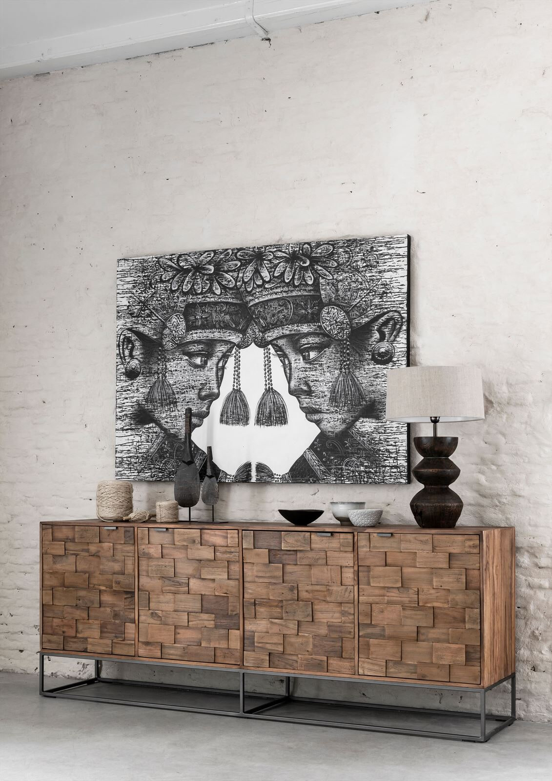 MUST Living Wandpaneel Balinese Twins 110 x 150cm - ML 904005 • Sohome