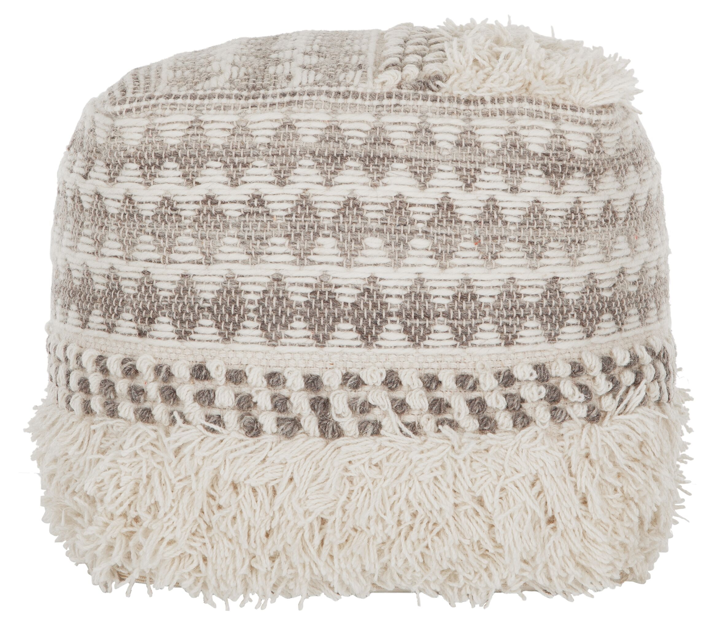 MUST Living Poef 'Aura' 40cm, kleur Grijs