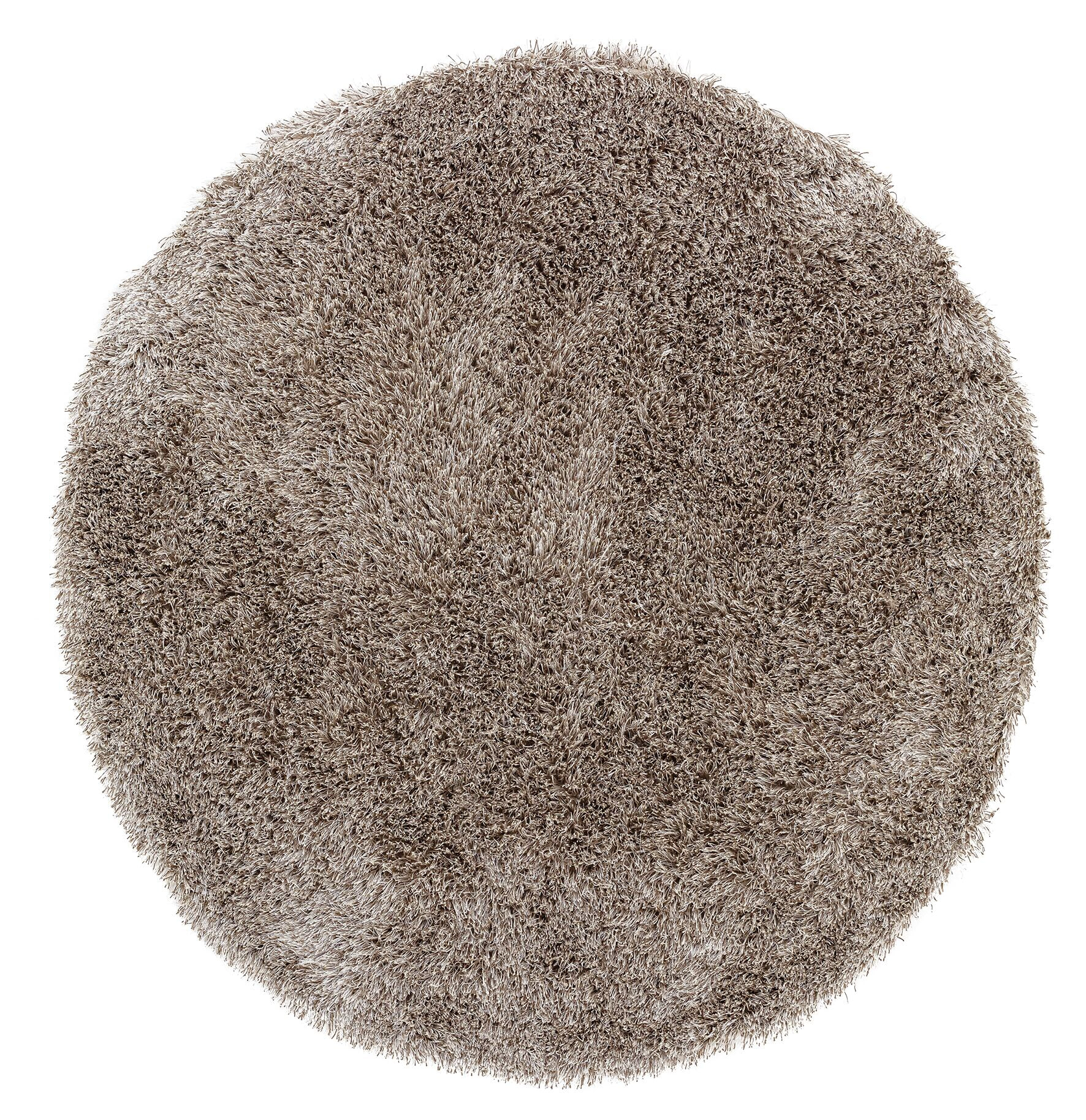 MUST Living Rond Vloerkleed Crown 150cm - Bruin