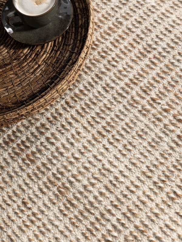 MUST Living Vloerkleed 'Hero' 200 x 300cm, kleur Ivory/Naturel