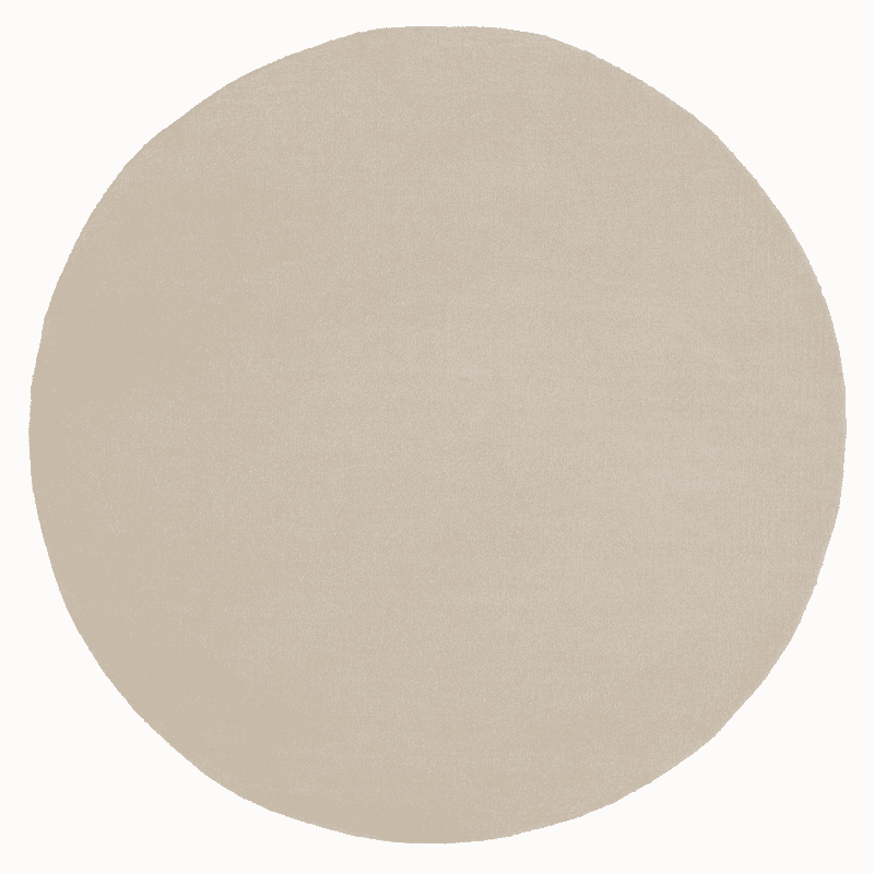 MUST Living Rond Vloerkleed Noble 150cm - Zand