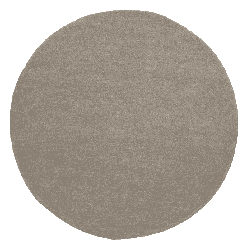 MUST Living Rond Vloerkleed Noble 250cm - Taupe