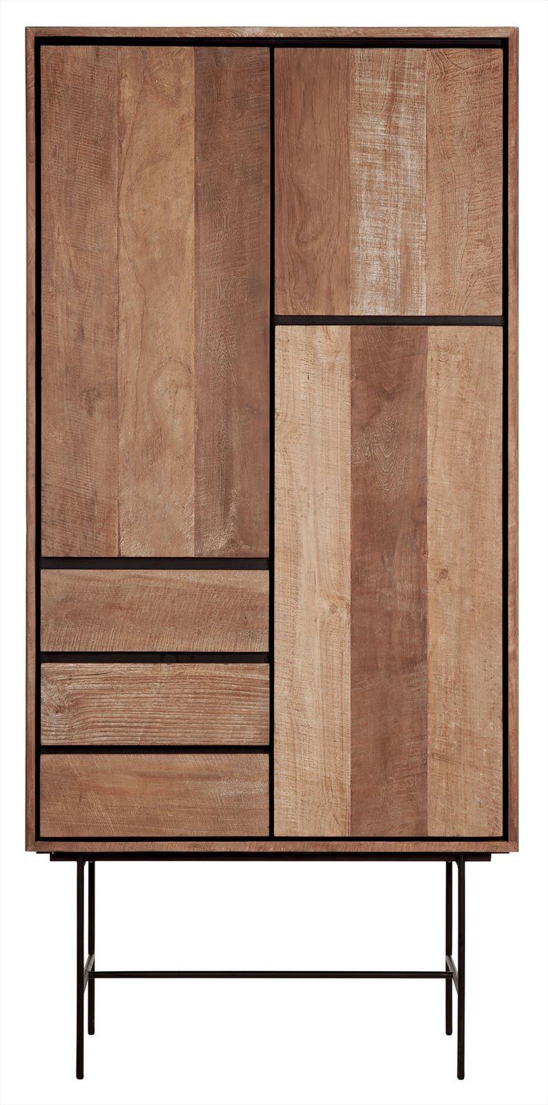 DTP Home Opbergkast 'Metropole' Teakhout, 210 x 100cm