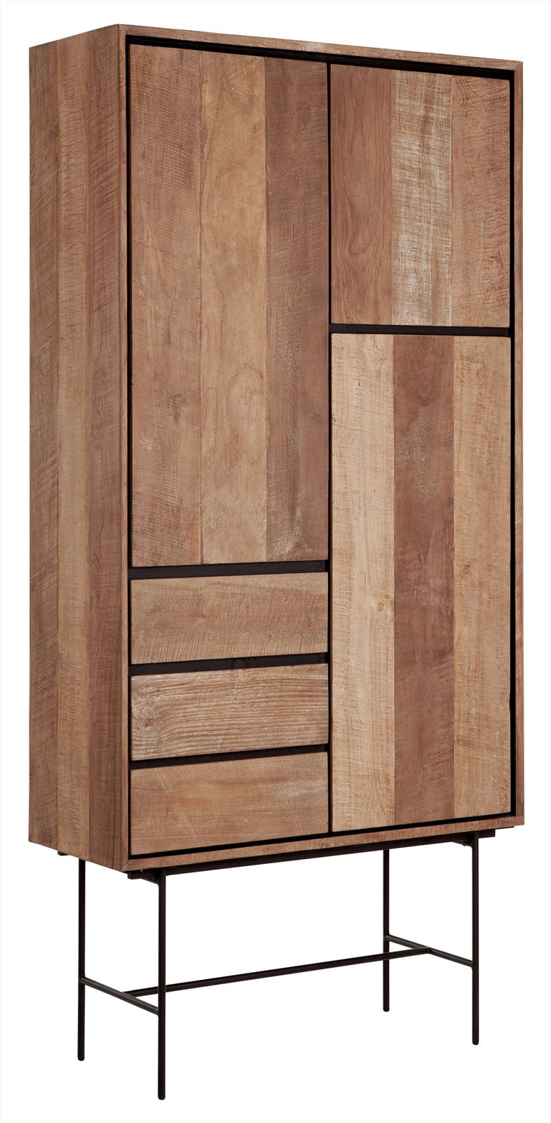 DTP Home Opbergkast 'Metropole' Teakhout, 210 x 100cm