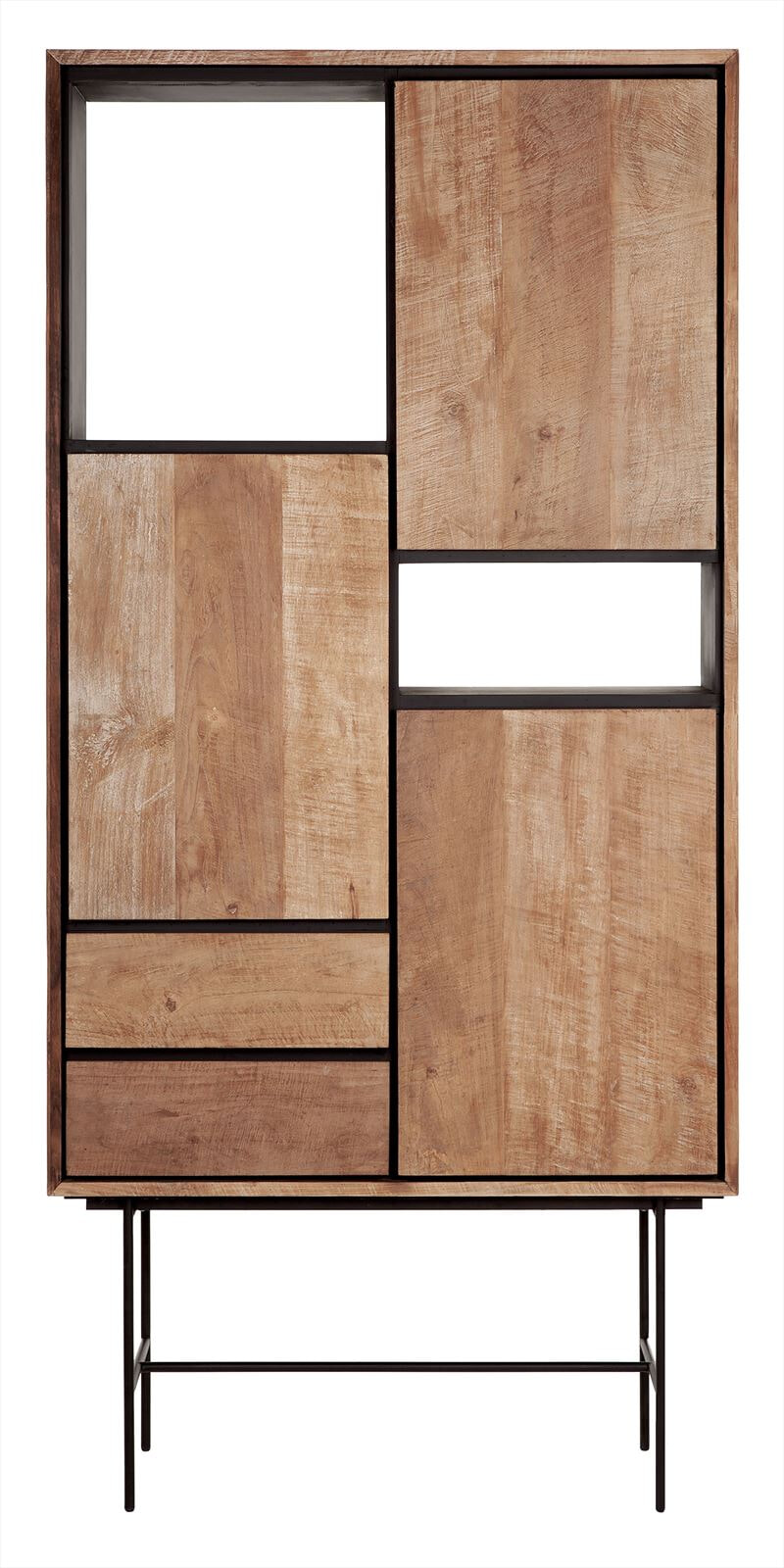 DTP Home Boekenkast 'Metropole' Teakhout, 210 x 100cm