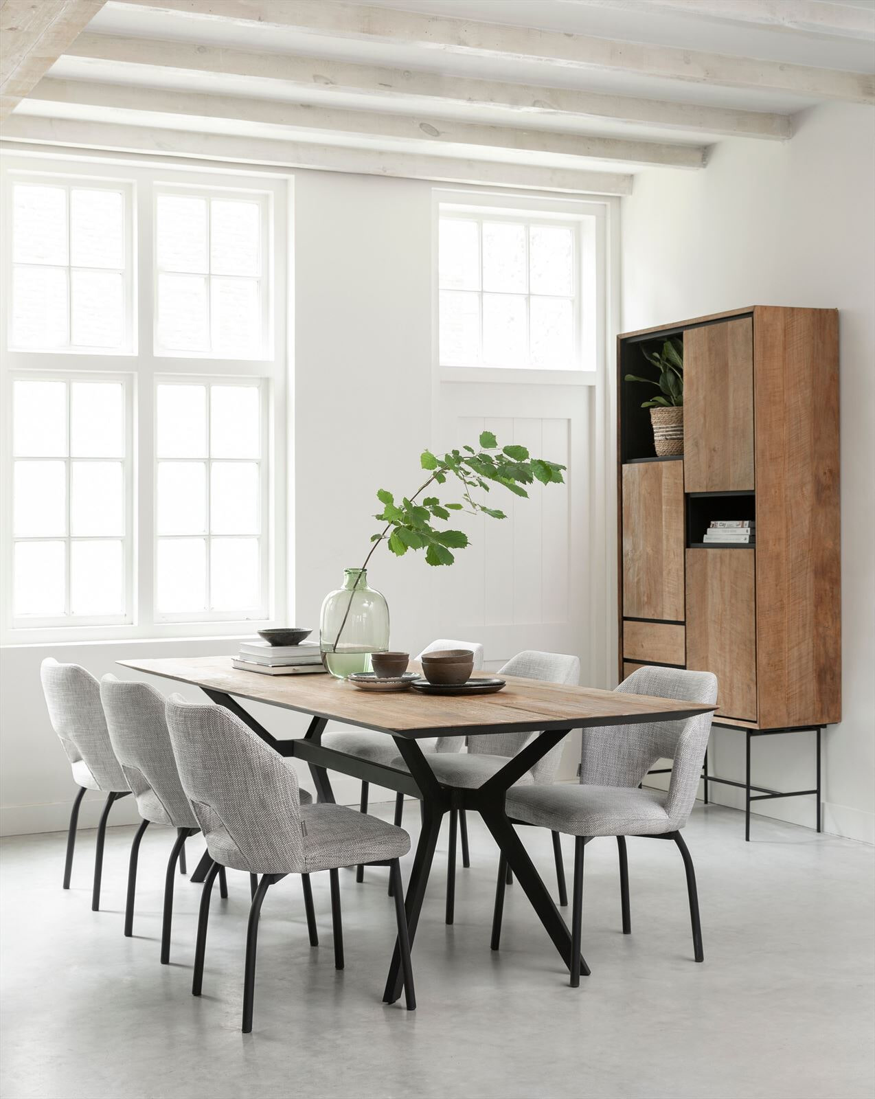 DTP Home Boekenkast 'Metropole' Teakhout, 210 x 100cm