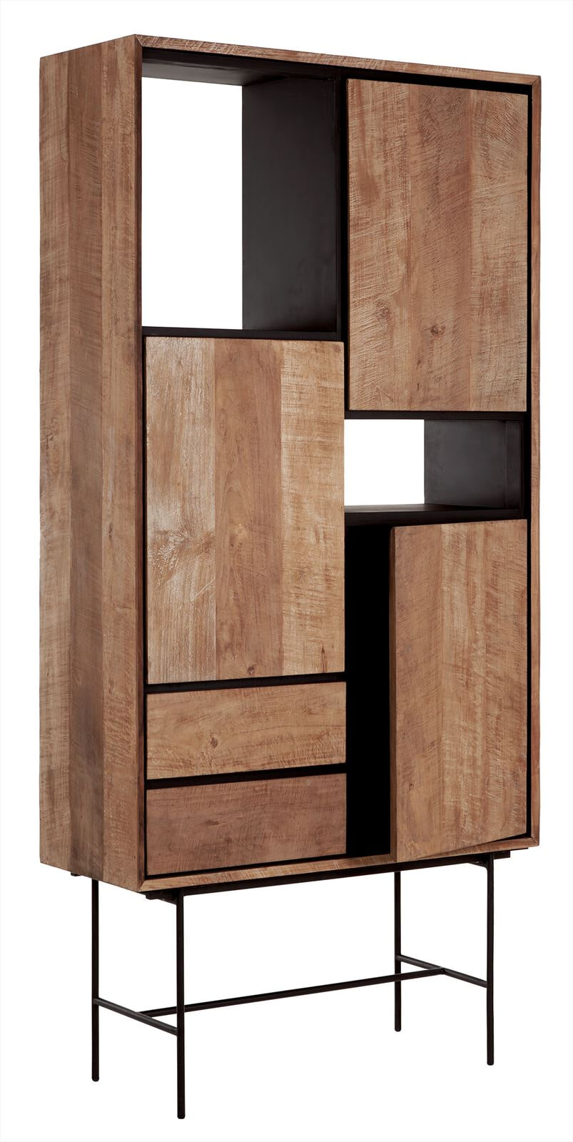 DTP Home Boekenkast 'Metropole' Teakhout, 210 x 100cm