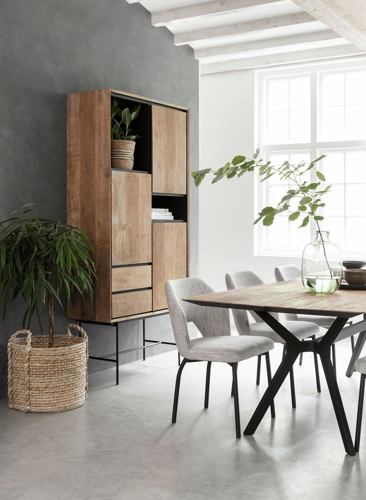 DTP Home Boekenkast 'Metropole' Teakhout, 210 x 100cm