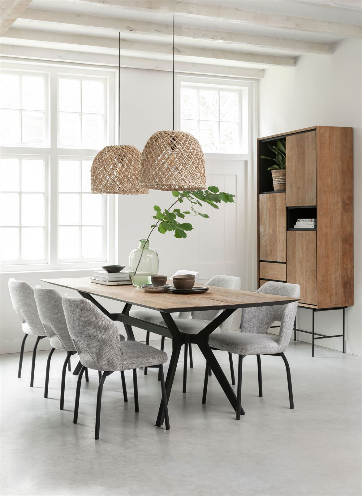 DTP Home Boekenkast 'Metropole' Teakhout, 210 x 100cm