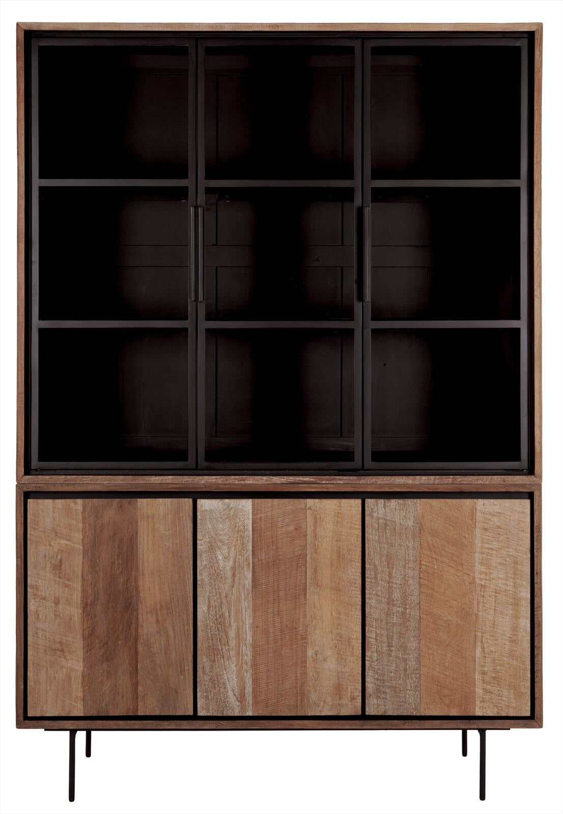 DTP Home Vitrinekast 'Metropole' Teakhout, 210 x 140cm