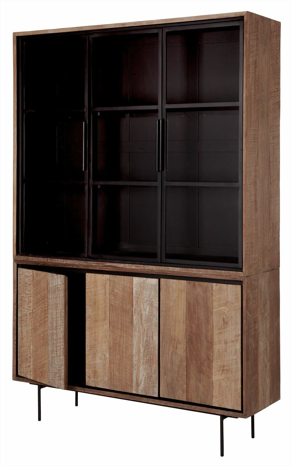 DTP Home Vitrinekast 'Metropole' Teakhout, 210 x 140cm