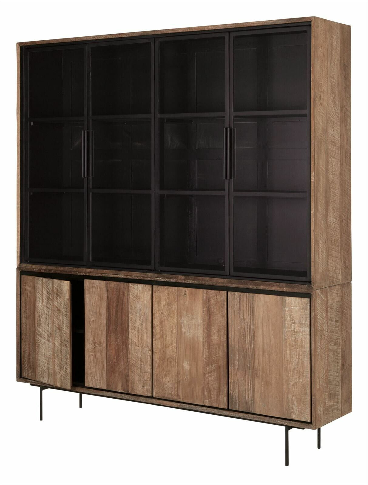 DTP Home Vitrinekast 'Metropole' Teakhout, 210 x 180cm