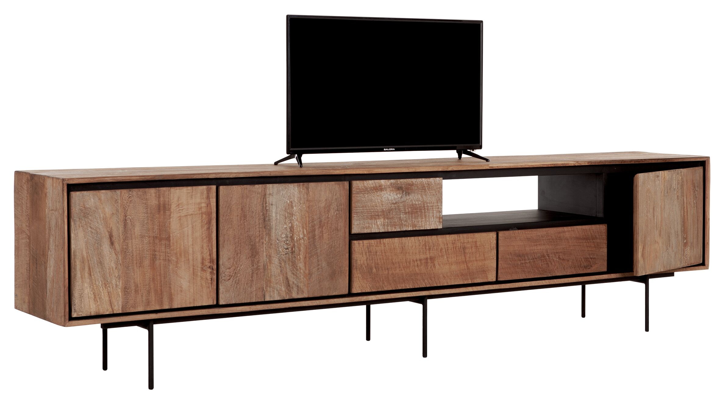 DTP Home TV-meubel 'Metropole' Teakhout, 235cm