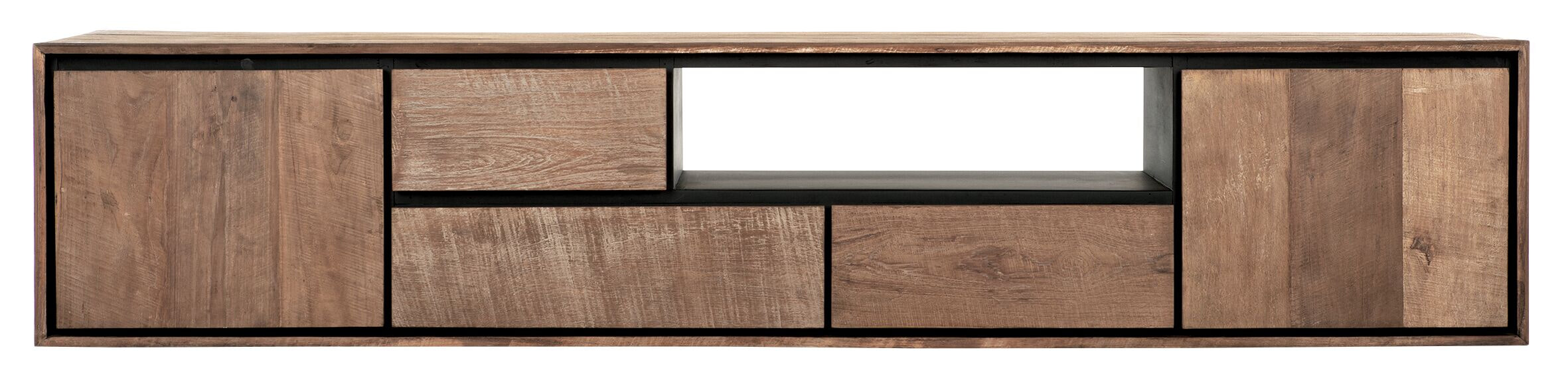 DTP Home Zwevend TV-meubel 'Metropole' Teakhout, 195cm