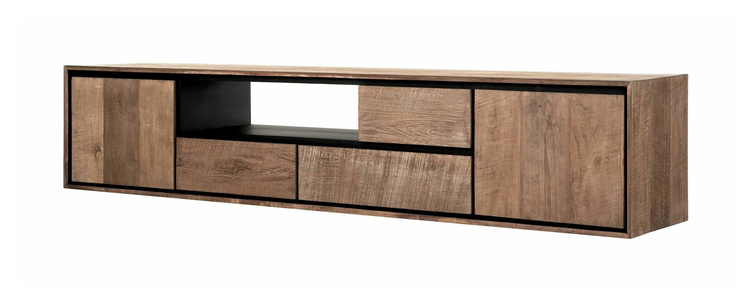 DTP Home Zwevend TV-meubel 'Metropole' Teakhout, 195cm