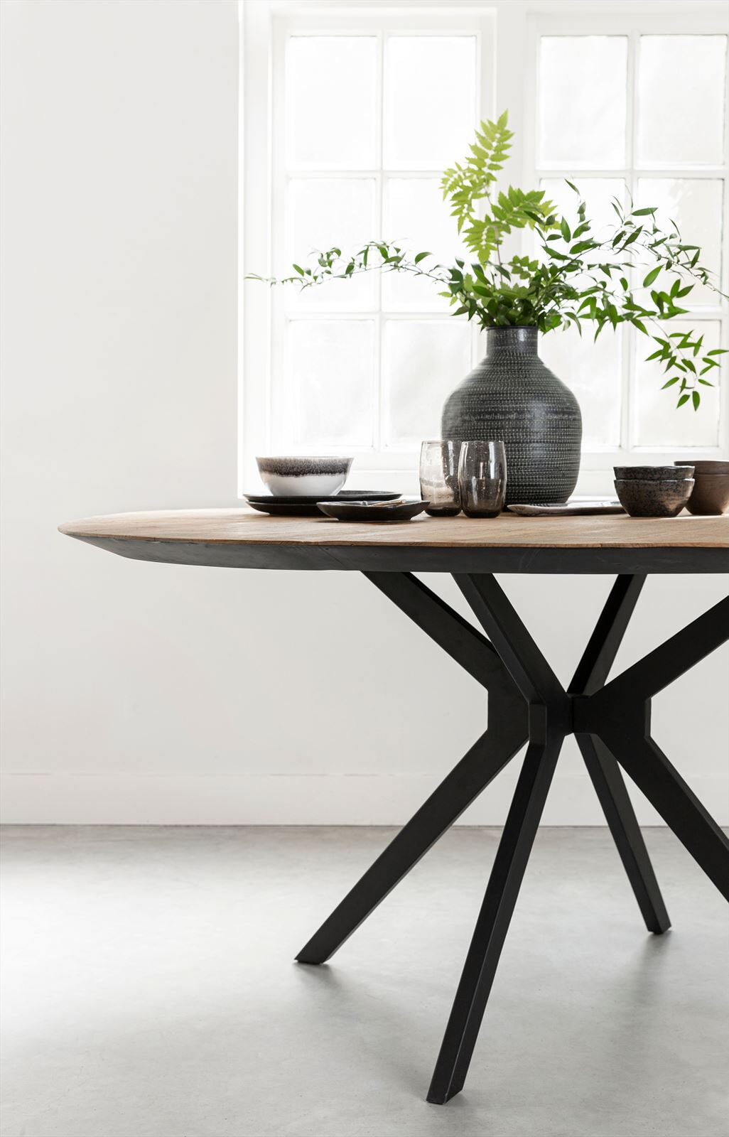 DTP Home Ronde Eettafel 'Metropole' Teakhout, 160cm