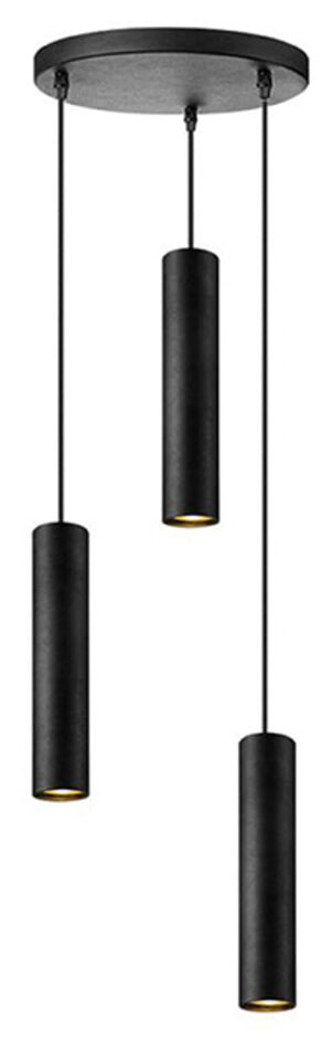 LABEL51 Hanglamp 'Ferroli' 3-lamps, kleur Zwart