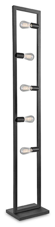 LABEL51 Vloerlamp Quadrato 5-lamps - Zwart
