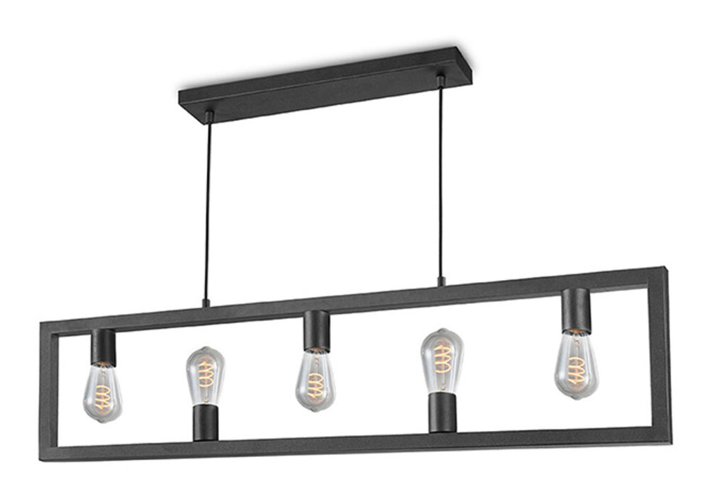 LABEL51 Hanglamp Quadrato 5-lamps - Zwart