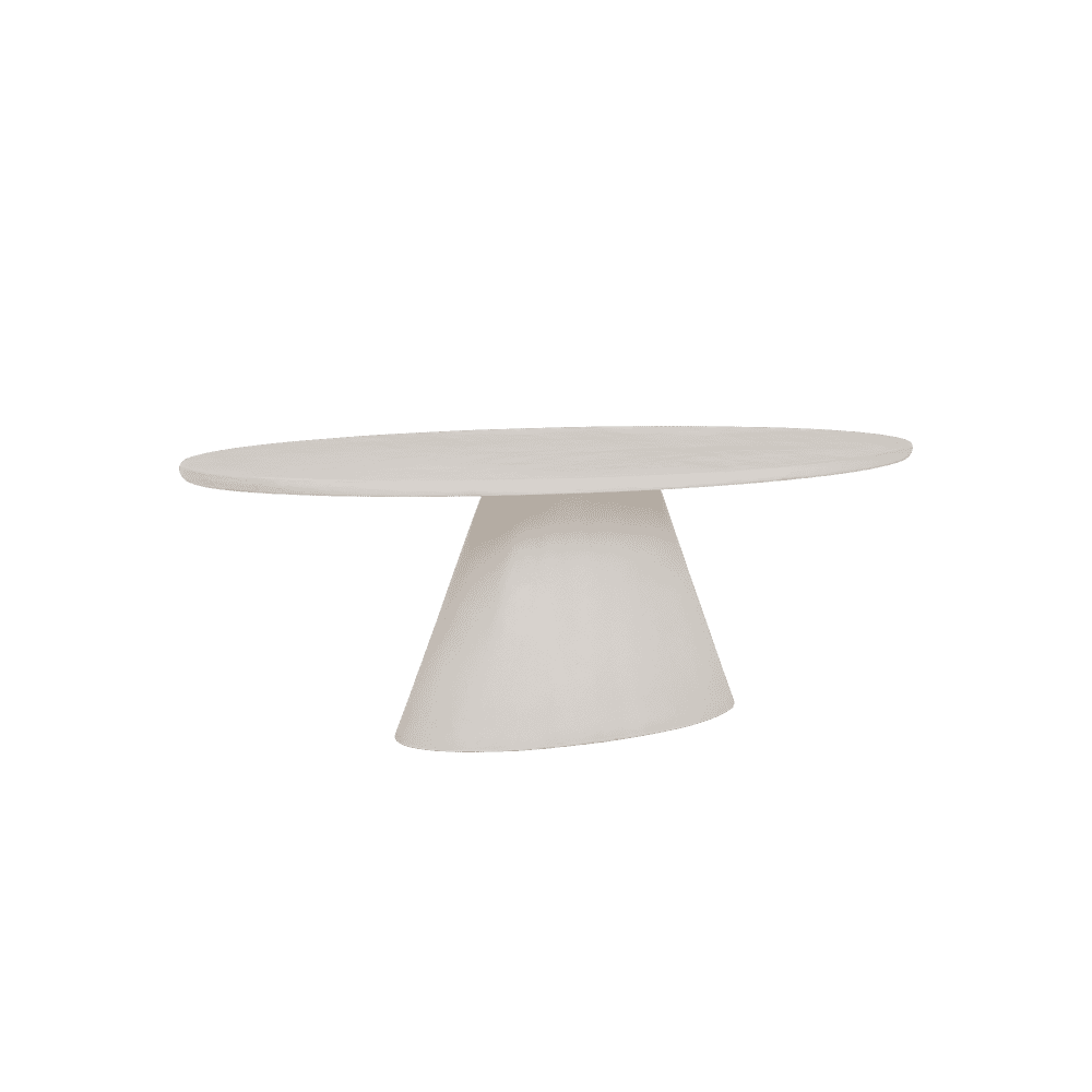 Tower Living Ovale Eettafel 'Mello' 240 x 120cm, kleur Wit