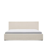 Kave Home Bed 'Nahiri' Chenille, 180 x 200cm, kleur Beige
