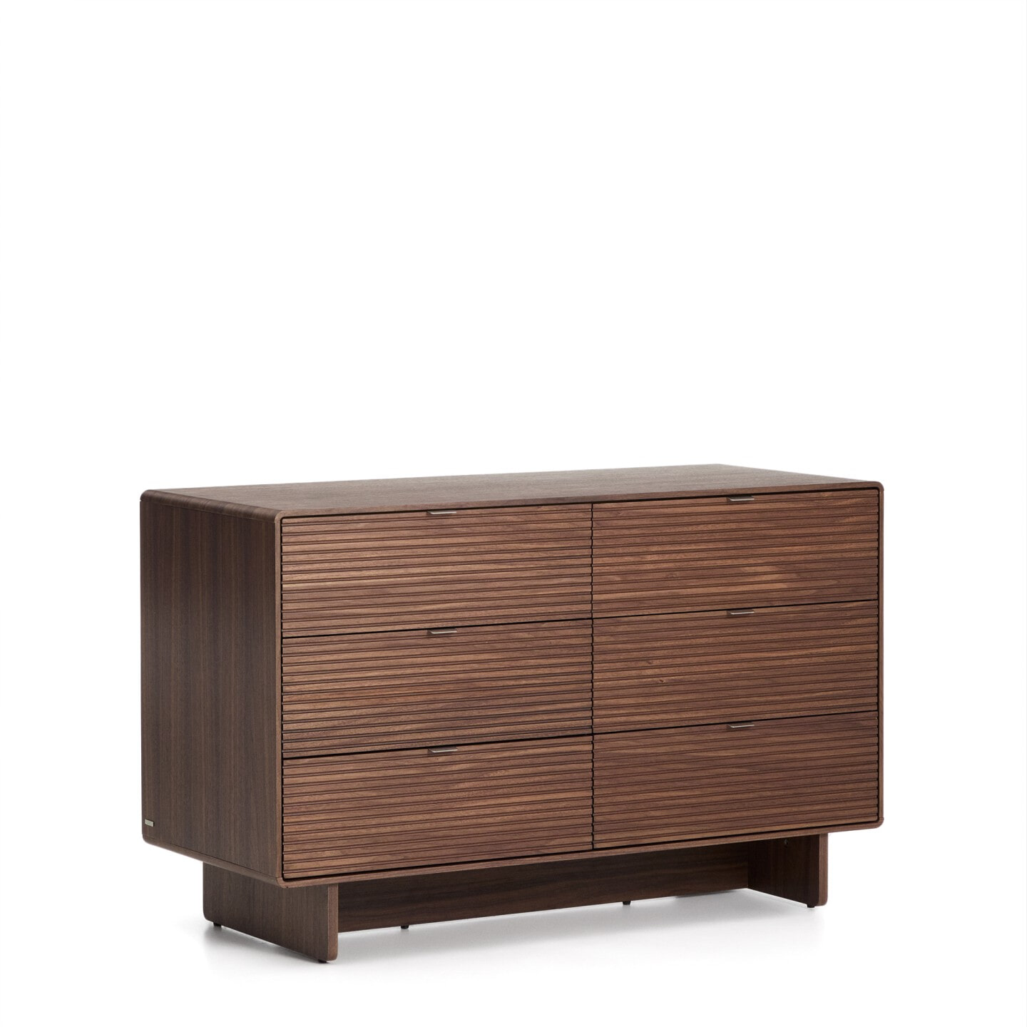 Kave Home Ladekast Norlen Walnootfineer, Met 6 laden - Bruin