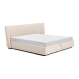 Kave Home Bed 'Arvian' Met uitklapbare bedbodem, 180 x 200cm, kleur Beige