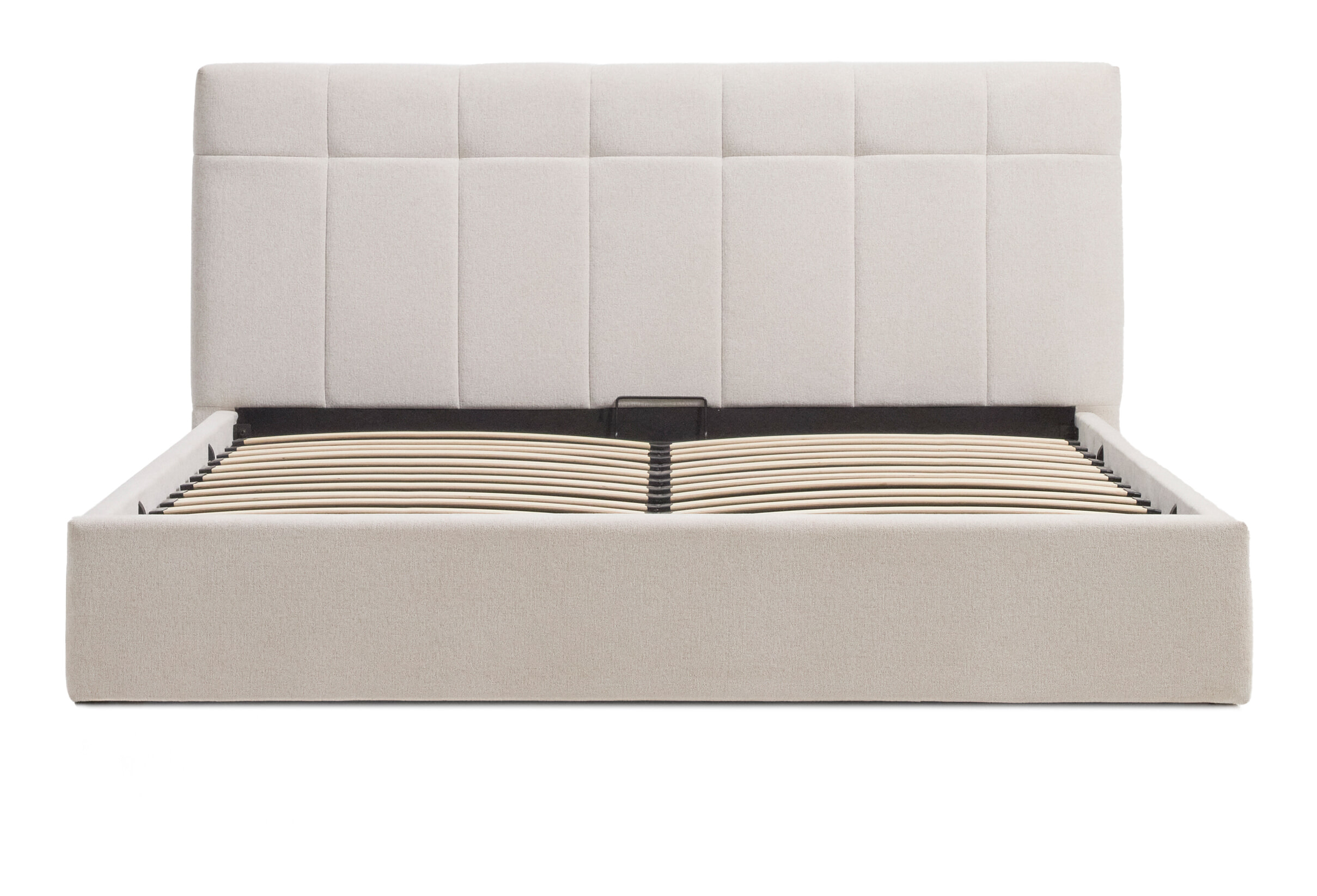 Kave Home Bed Darnela Chenille met opbergruimte, 180 x 200cm - Beige