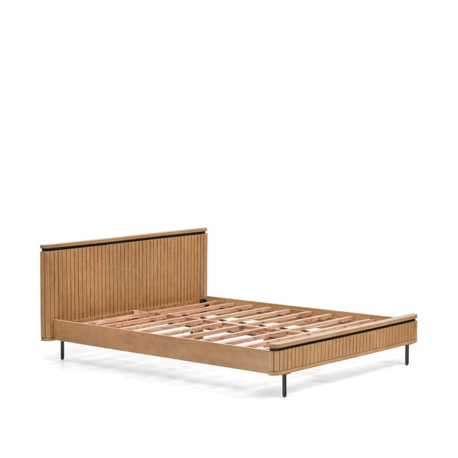Kave Home Bed 'Licia' Mangohout, 160 x 200cm
