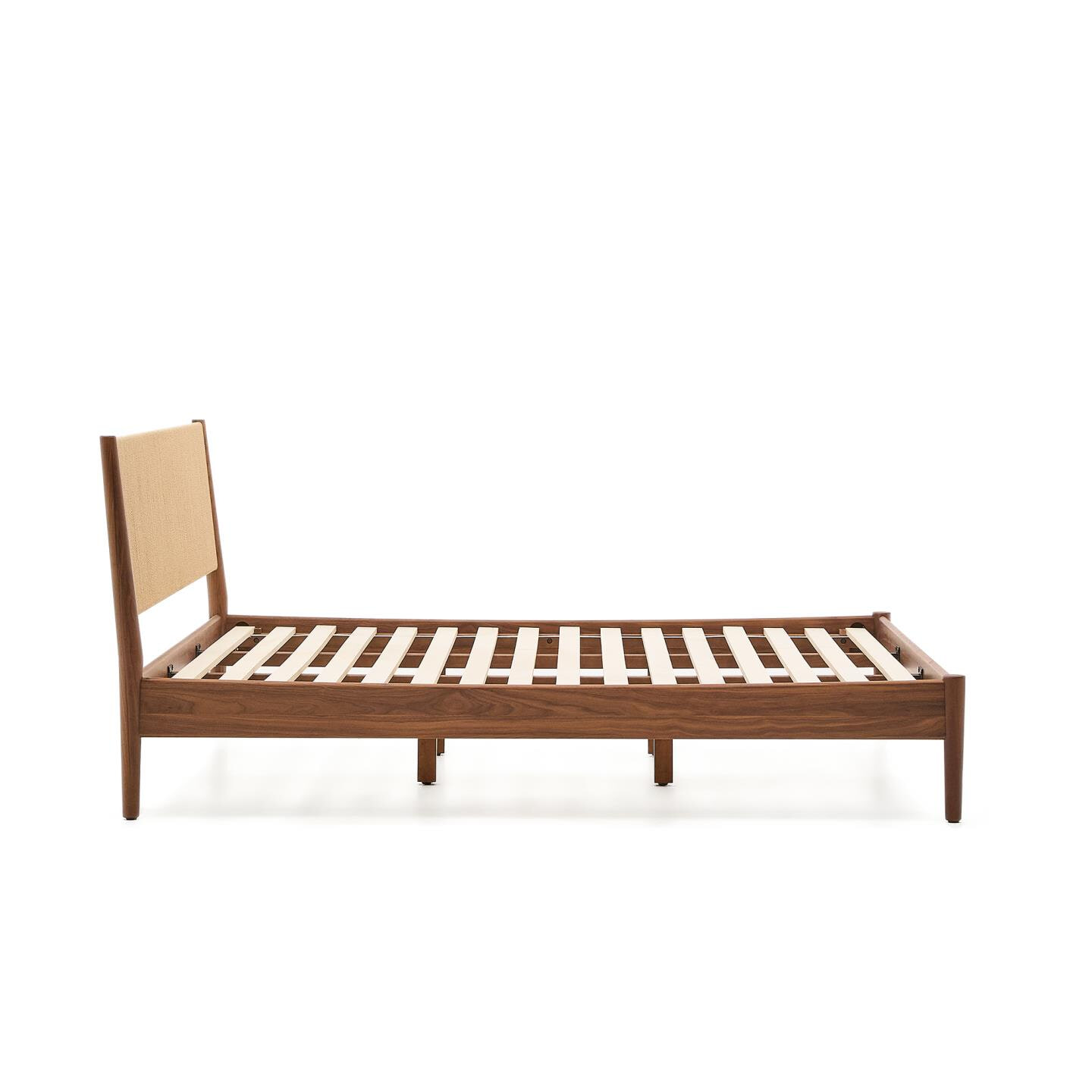 Kave Home Bed 'Elan' Notenhout, 160 x 200cm