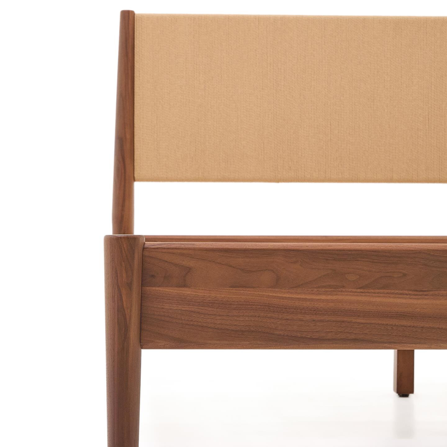 Kave Home Bed 'Elan' Notenhout, 160 x 200cm