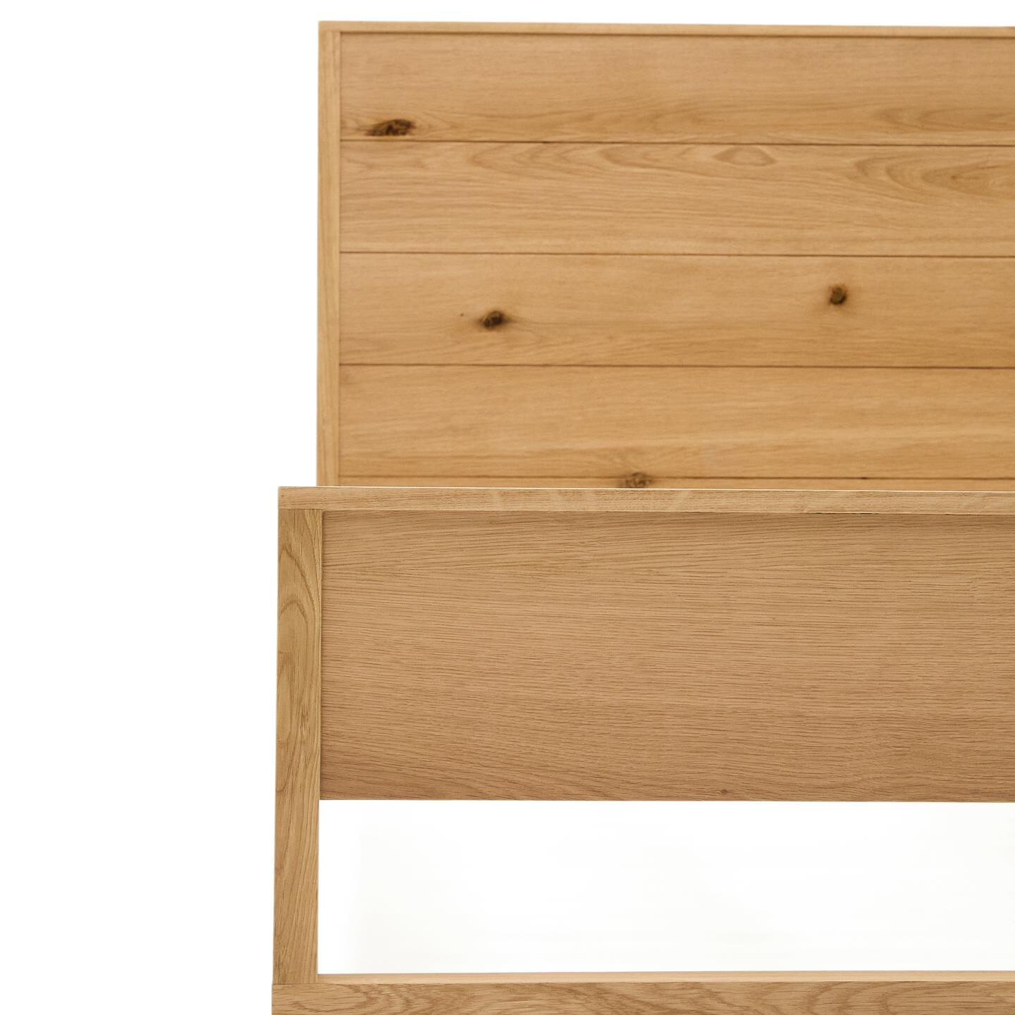 Kave Home Bed 'Alguema' Eiken, 180 x 200cm