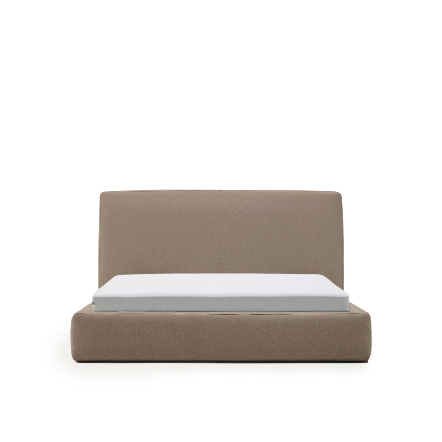 Kave Home Bed Blok 160 x 200cm - Bruin