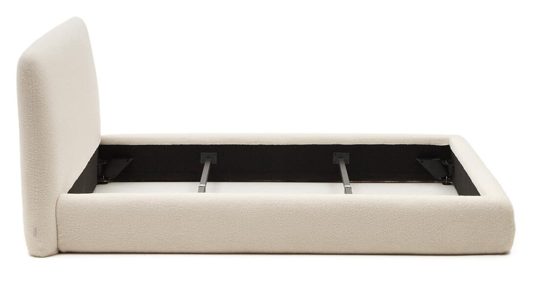 Kave Home Bed 'Martina' Bouclé Tweepersoons, 160 x 200cm