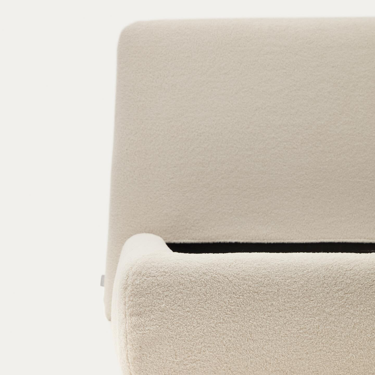 Kave Home Bed 'Martina' Bouclé Tweepersoons, 180 x 200cm