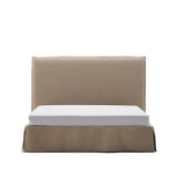 Kave Home Bed 'Jaira' Linnenmix, 160 x 200cm, kleur Taupe