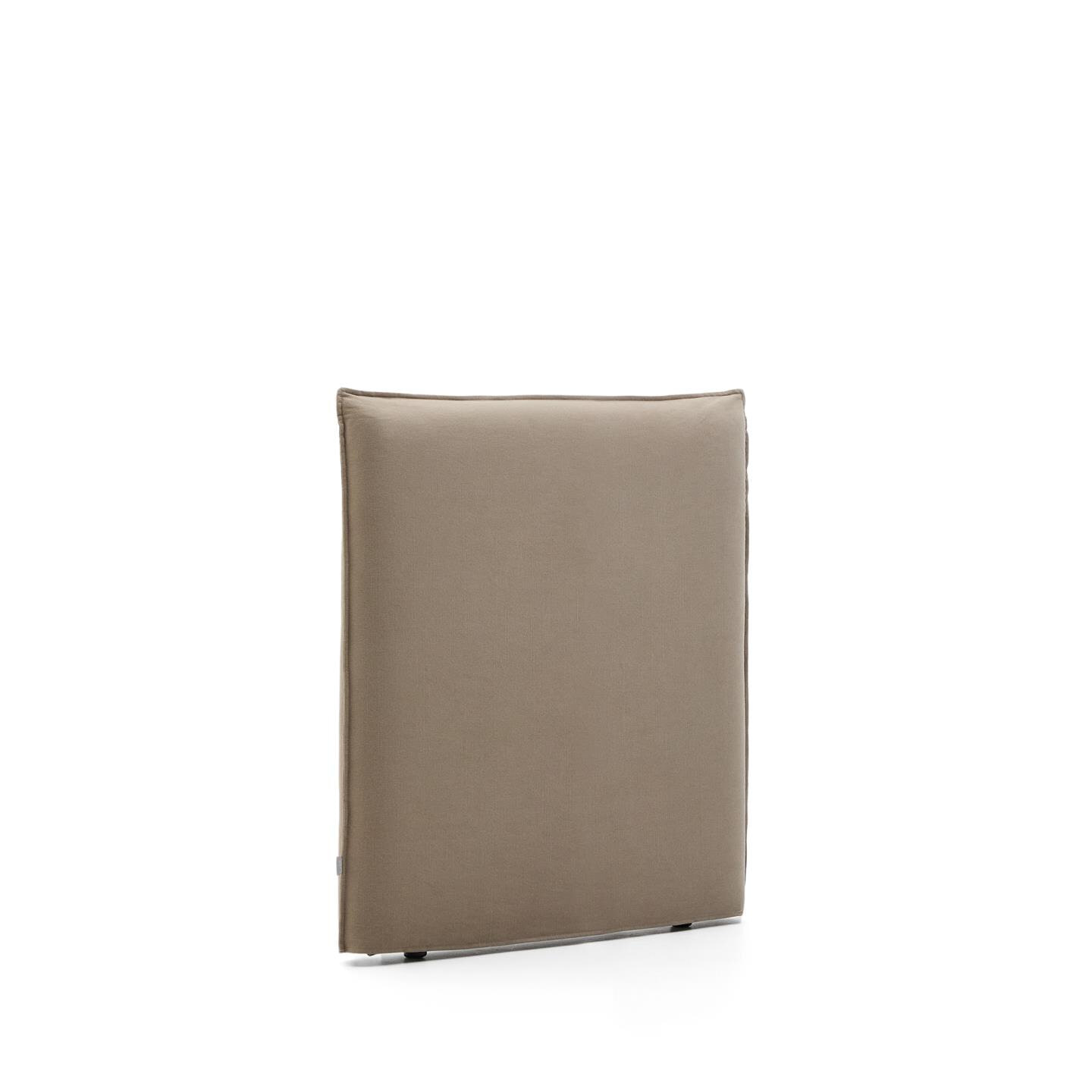 Kave Home Hoofdbord 'Jaira' Linnenmix, 90cm, kleur Taupe