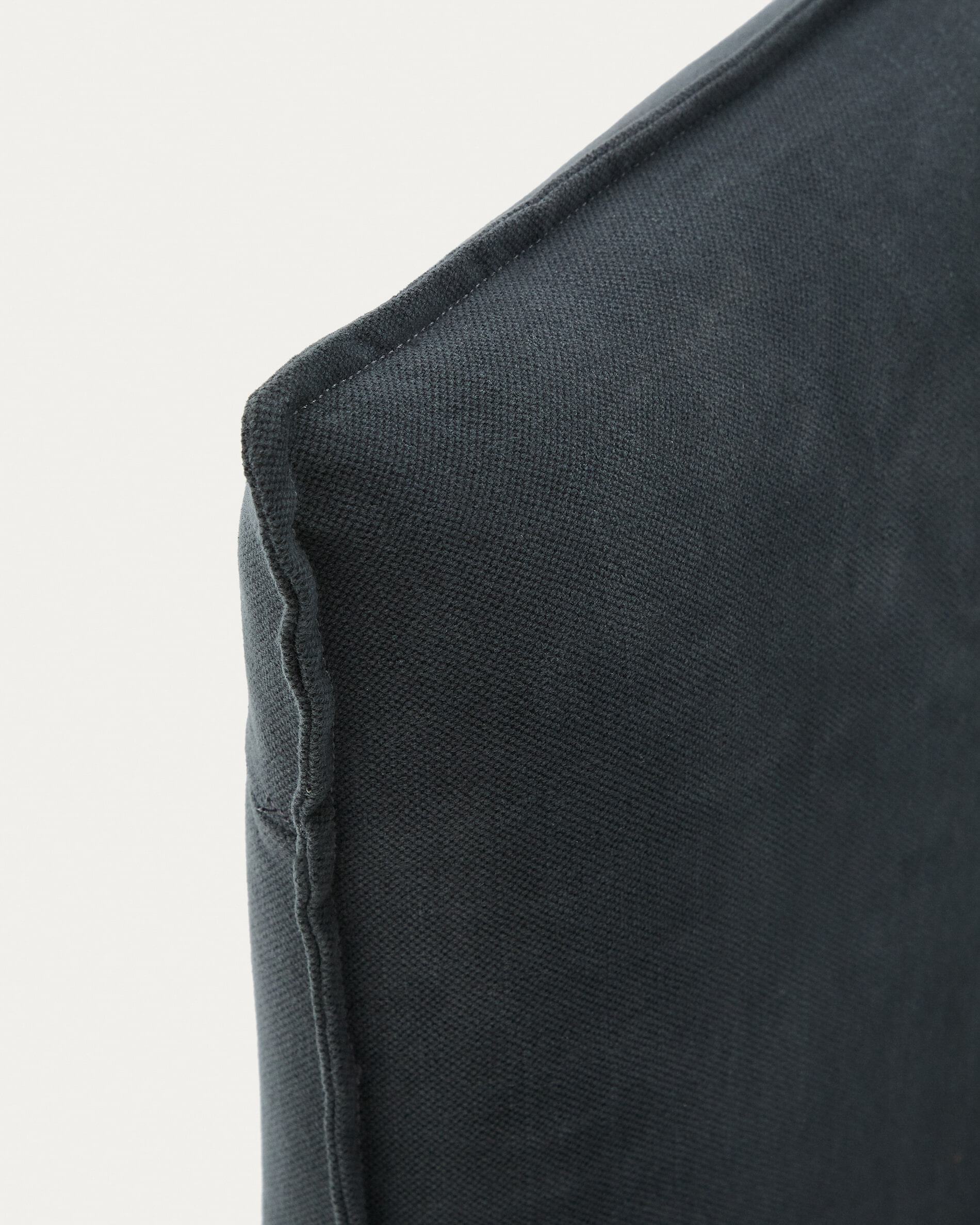 Kave Home Hoofdbord 'Jaira' Linnenmix, 150cm, kleur Antraciet