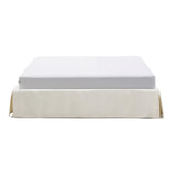 Kave Home Bed 'Jaira' excl. hoofdbord, Linnenmix, 160 x 200cm, kleur Wit