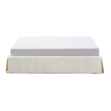 Kave Home Bed 'Jaira' excl. hoofdbord, Linnenmix, 180 x 200cm, kleur Wit